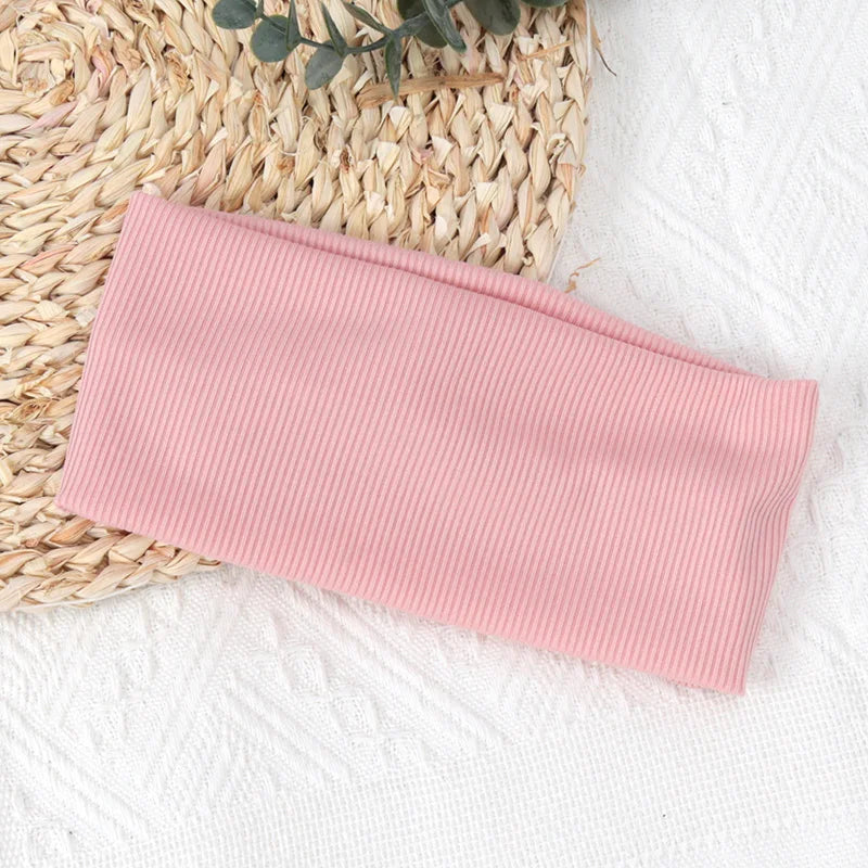 Women's Elastic Sports Headbands – Running, Yoga & Fitness Sports Headband Qme Pink