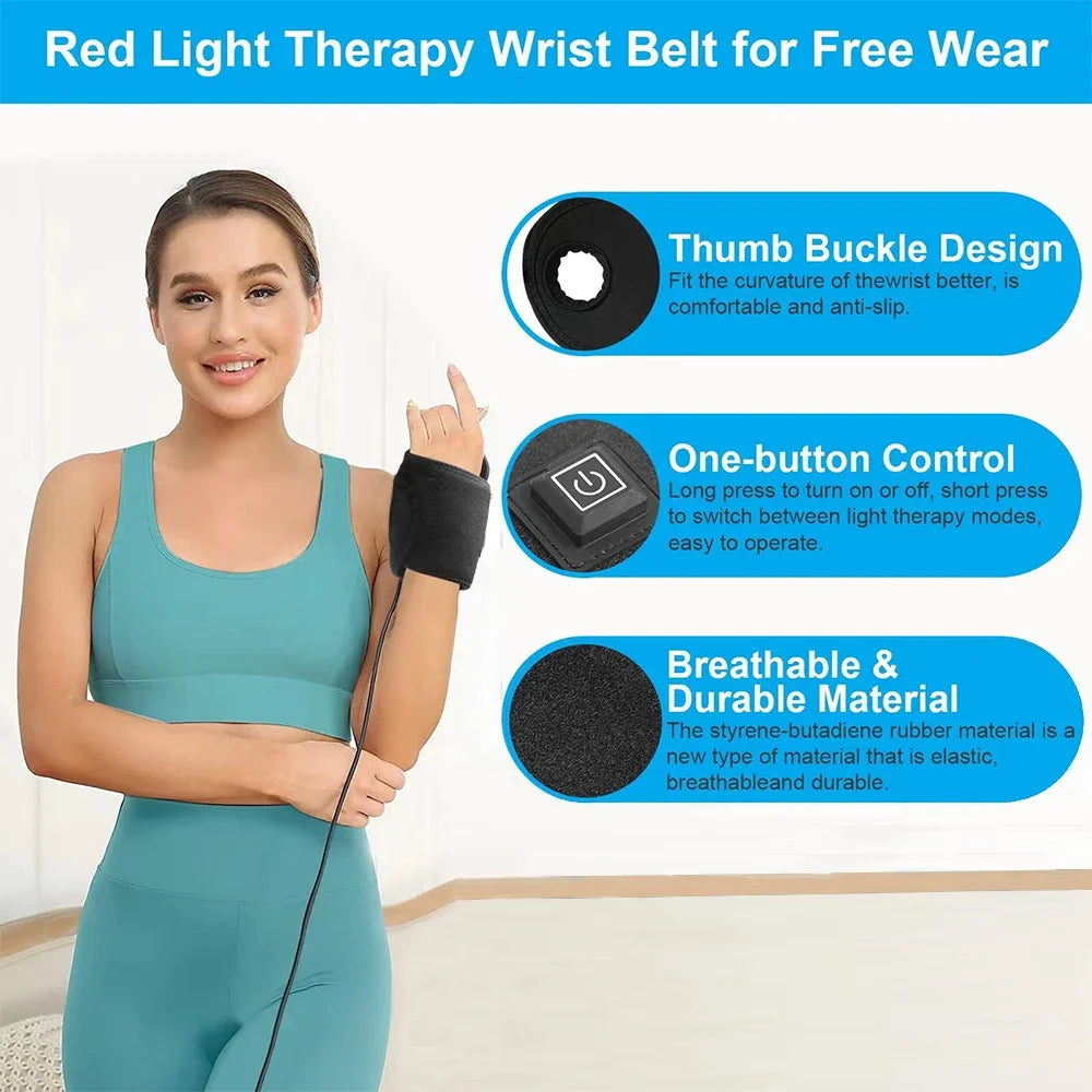 Red & Infrared Light Therapy Belt 660nm 850nm – Body Wrap Light Therapy Belt Qst