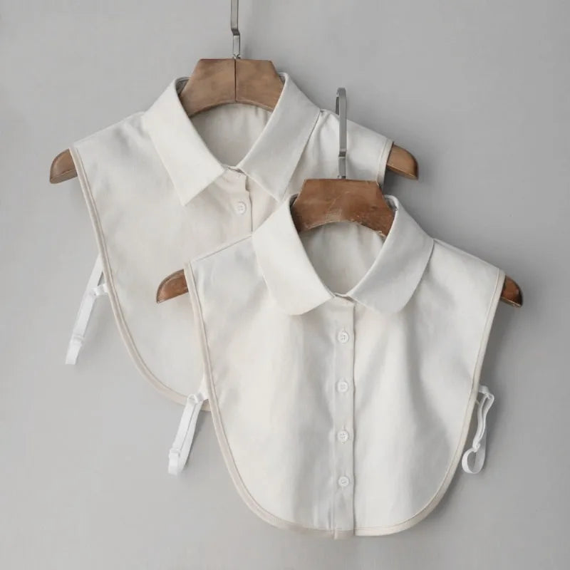 Detachable Fake Shirt Collar – Elegant Layered Button-Up Detachable Shirt Collar Qme