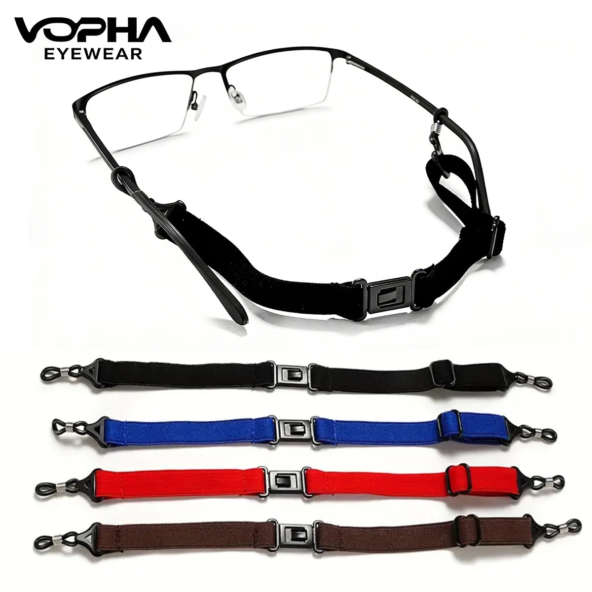 VOPHA Anti-Slip Sports Eyeglasses Strap Retainer PS10 Eyeglasses Strap Qst