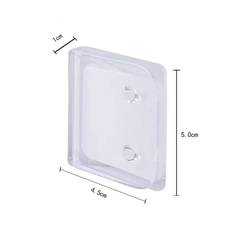 Self-Adhesive Shower Curtain Clips – Plastic Edge Holder Shower Curtain Clips Qme
