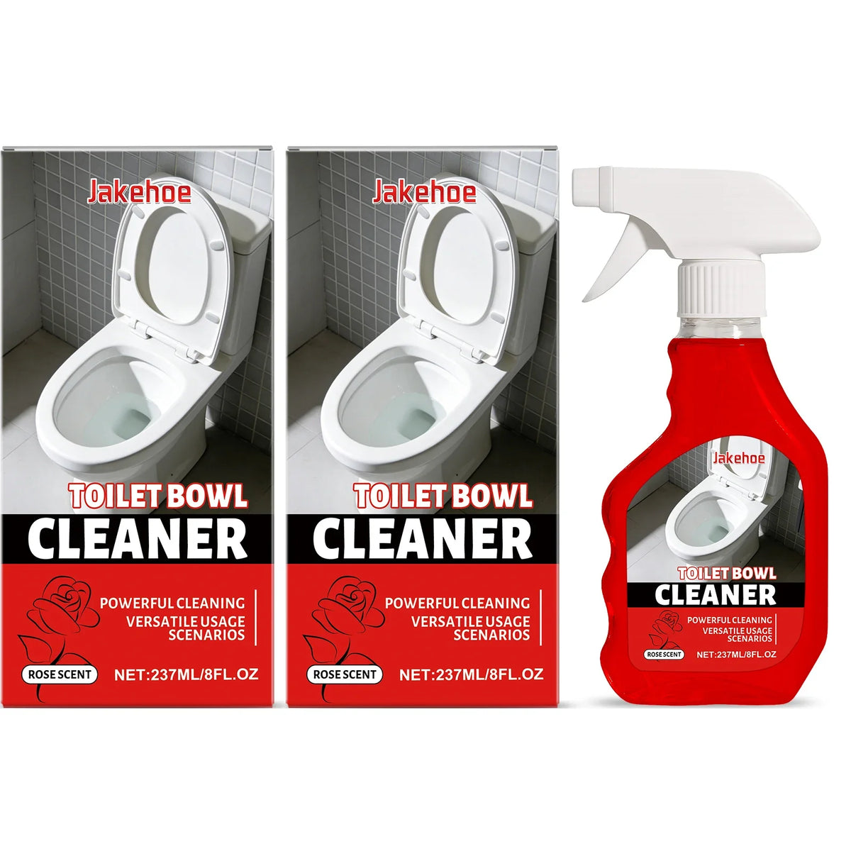 Toilet Bowl Cleaning Spray – Scale Remover & Odor Control Toilet Bowl Cleaner Qme 2 x 237ML Boxed