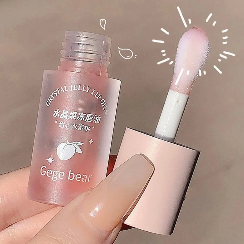 Crystal Jelly Fruit Lip Oil – Peach, Grape & Avocado Lip Oil Qme