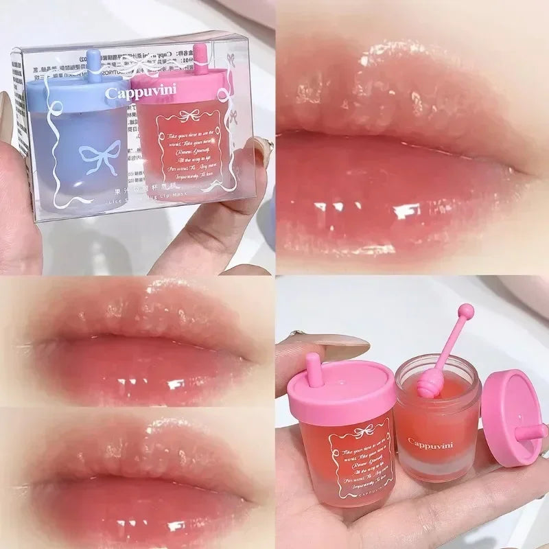 Blueberry Juice Solid Lip Mask – Moisturizing Nourishing Lip Balm Solid Lip Mask Qme