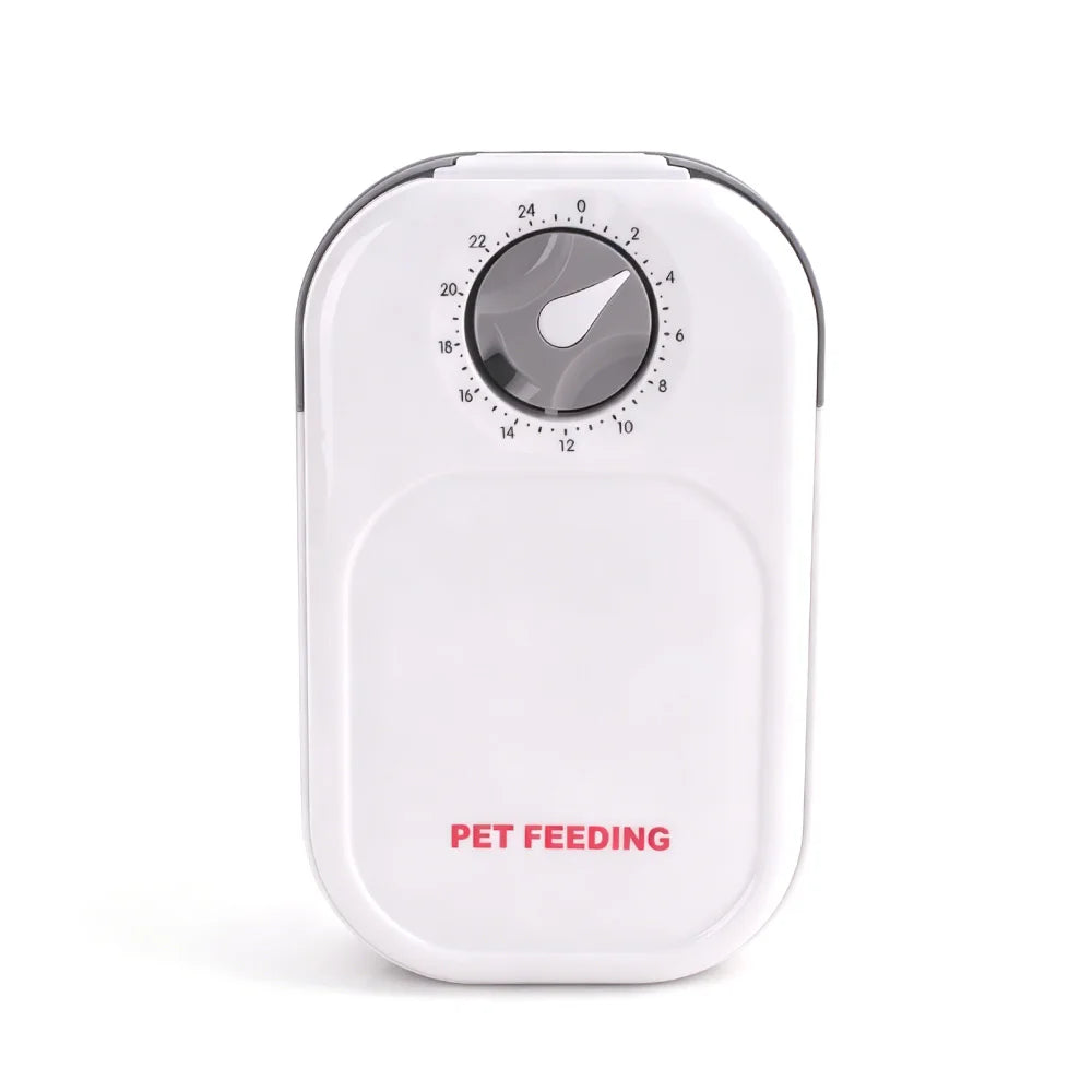 Automatic Pet Feeder Timed Dispenser for Cats & Small Dogs Automatic Pet Feeder Qst White 400ml