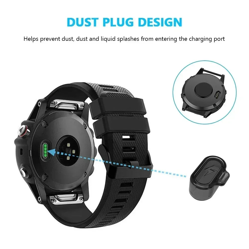 Dustproof Charging Port Cover Cap for Garmin Forerunner & Fenix Smartwatch Port Cover Qme