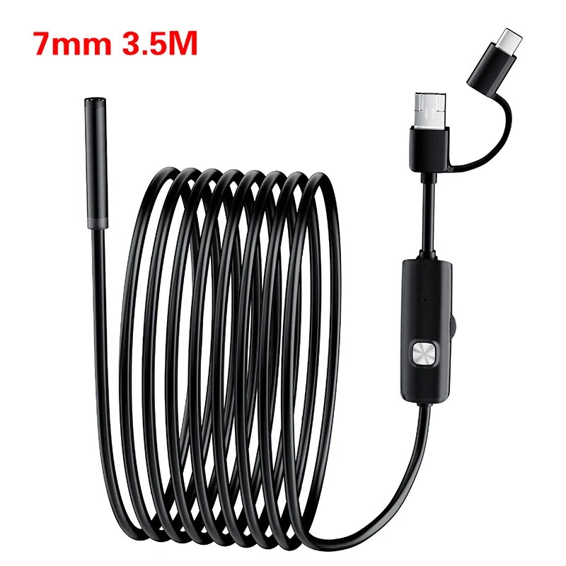 Mini Borescope Inspection Camera USB Type-C Android – 7mm Borescope Inspection Camera Qme 3.5m black