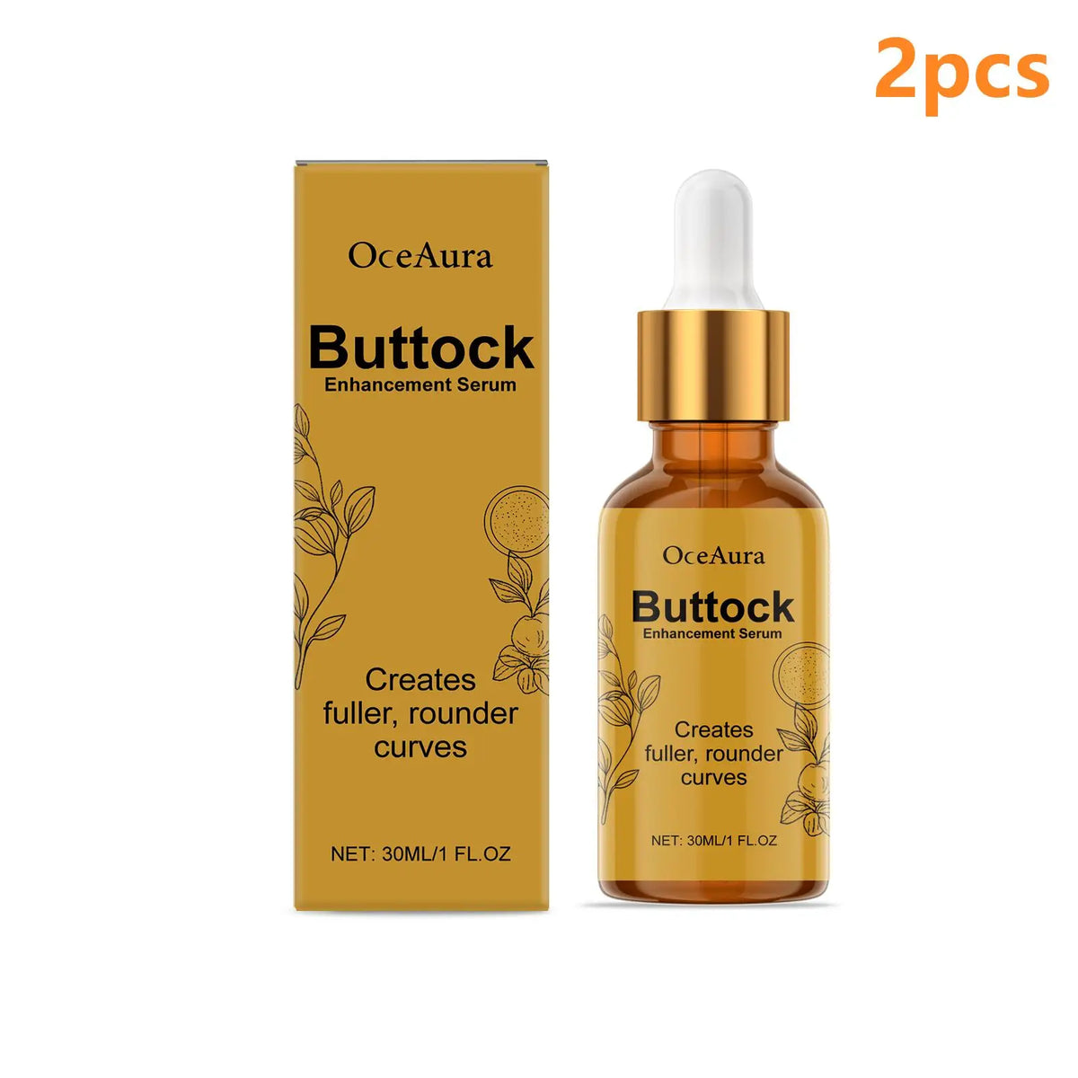 OceAura Hip & Thigh Firming Serum – Body Sculpting Care 30ml Body Firming Serum Qst 2pcs