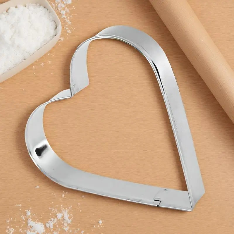 Heart Cookie Cutters Set – Stainless Steel Fondant & Baking Tools Cookie Cutter Set Qme Default Title
