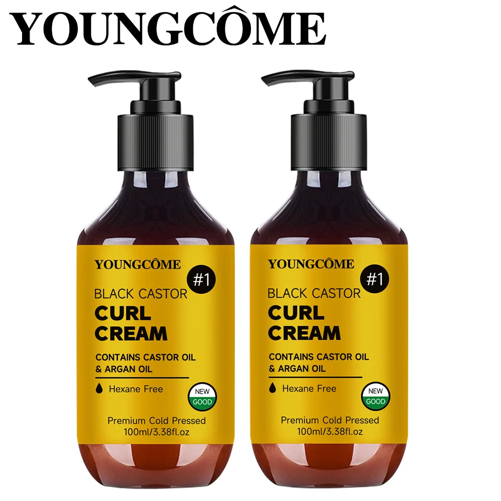 Castor Oil Hair Cream – Strengthen, Nourish & Tame Frizz Hair Treatment Cream Qst