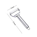 2-in-1 Stainless Steel Vegetable & Fruit Peeler Double Head Vegetable Peeler Qme Silver 4 in 1