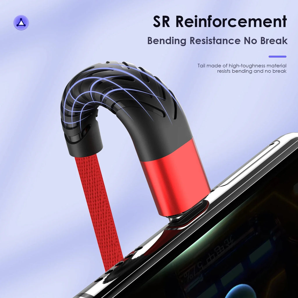 100W USB-C Fast Charging Cable 7A Braided Cord | 4 Lengths USB-C Charging Cable Qme