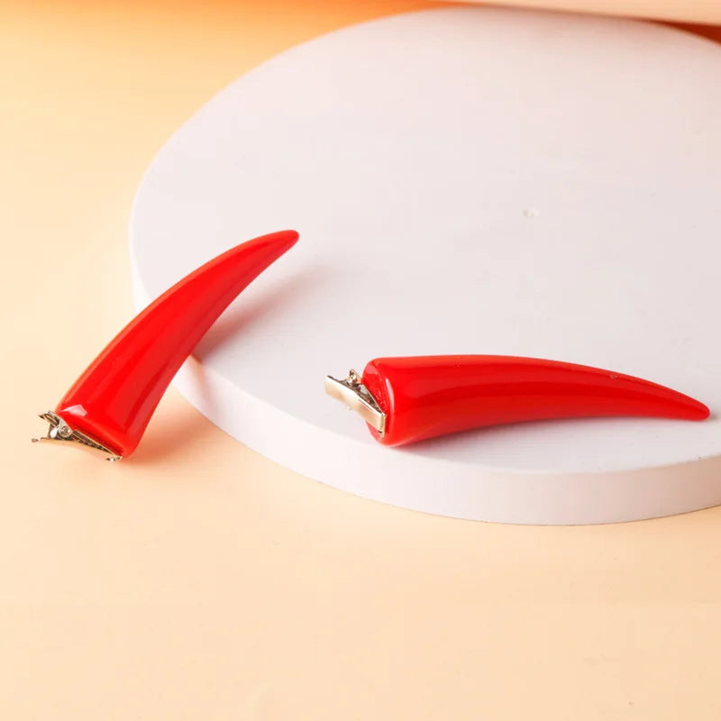 Chainsaw Man Power Demon Horn Clips | Anime Cosplay Headwear Cosplay Horn Headwear Qme