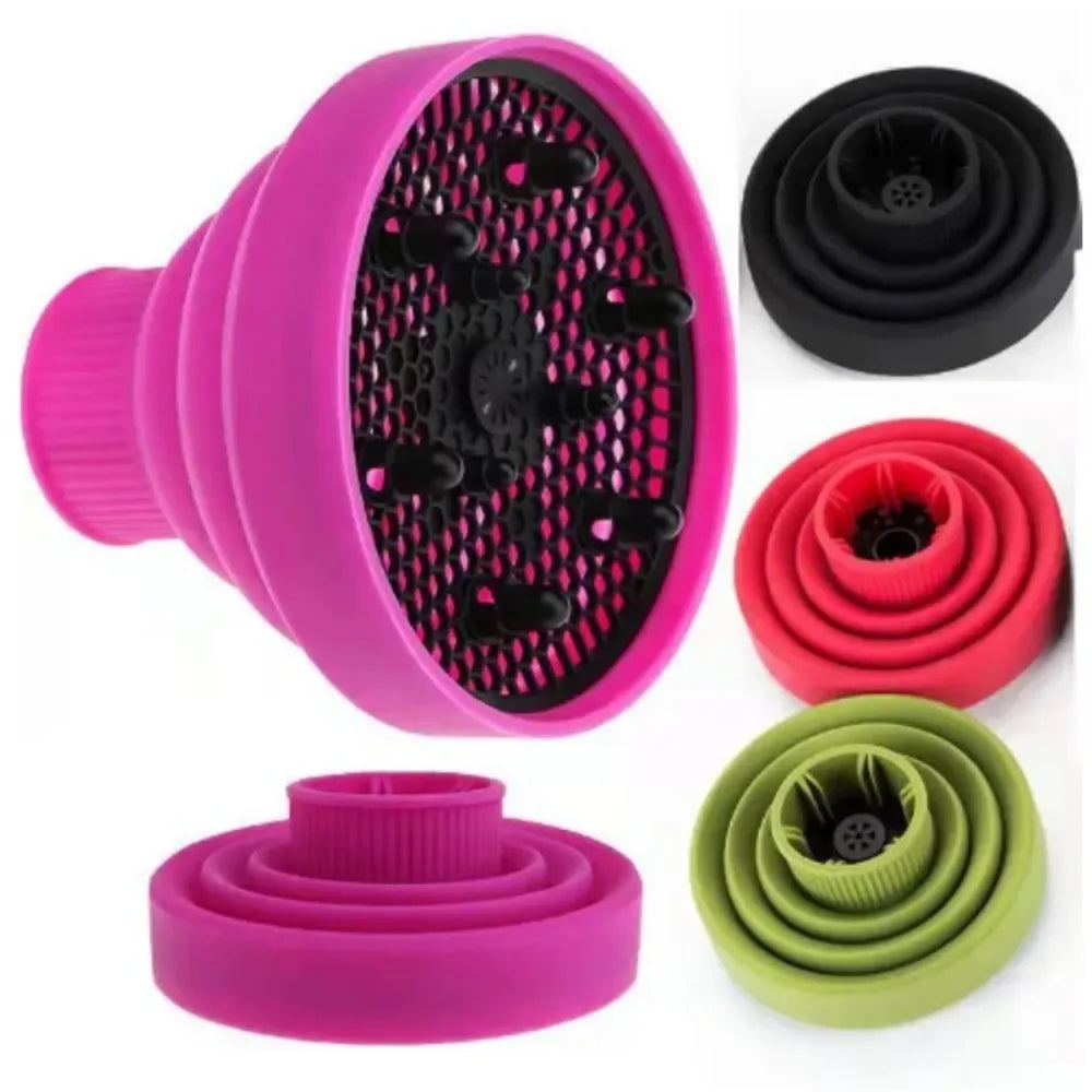 Foldable Silicone Hair Dryer Diffuser Cover – Heat Resistant Hair Dryer Diffuser Qme