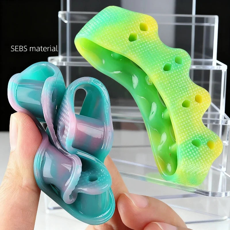 Five-Hole Toe Separator Spacer Pad – Colorful SEBS Design Toe Separator Pad Qme