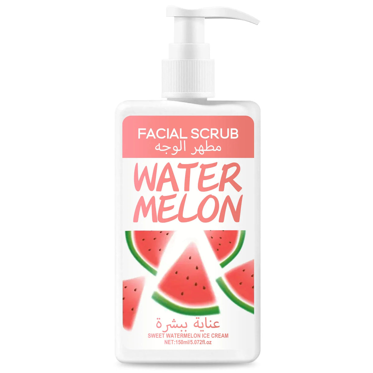 Watermelon Ice Cream Facial Scrub – Cleanse & Brighten Facial Scrub Qst Red 150ml