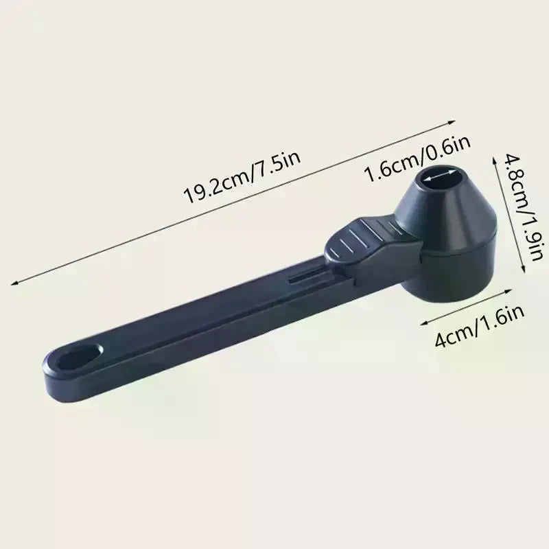 Spill-Proof Coffee Measuring Scoop with Sliding Funnel Coffee Measuring Scoop Qme