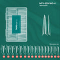Nailpop Matte Half Cover Nail Tips PMMA 160pcs 16 Sizes Nail Extension Tips Qme NPY-559-160-H