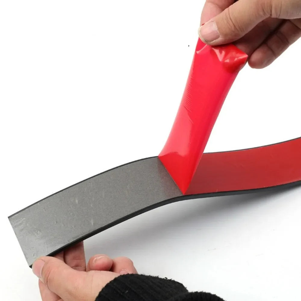 Self-Adhesive Rubber Flat Strip Glass Buffer & Vibration Dampener Rubber Sealing Strip Qme