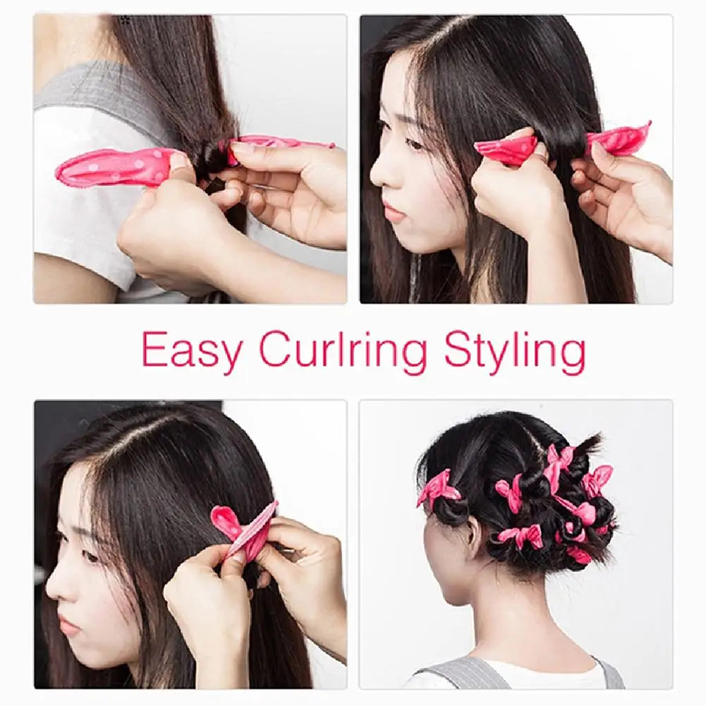 Soft Foam Hair Rollers – No-Heat Overnight DIY Curl Set Foam Hair Rollers Qme