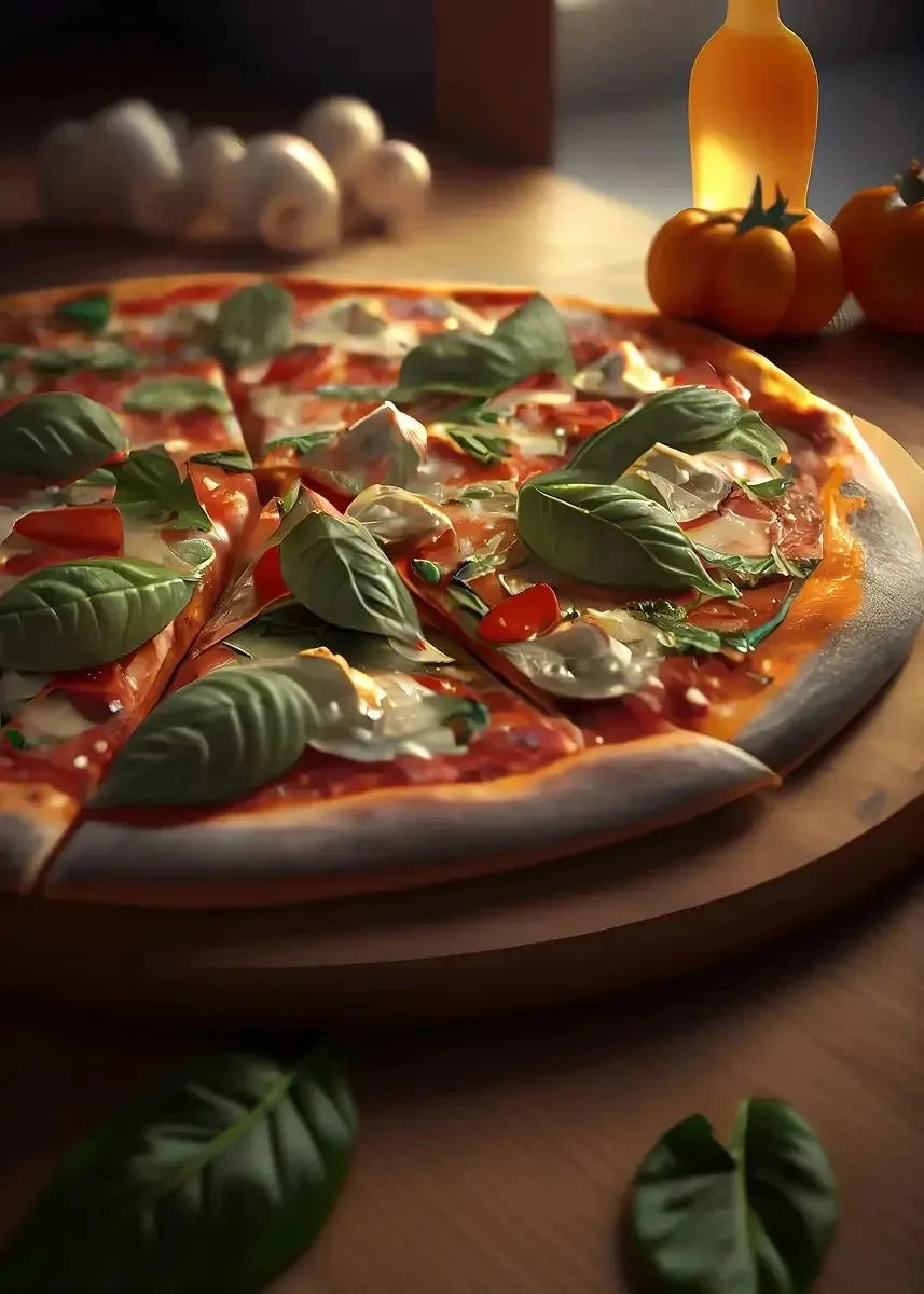 Pizza Wall Art Canvas Print – Kitchen & Home Décor Canvas Wall Art Qst green 40x50cm Unframed