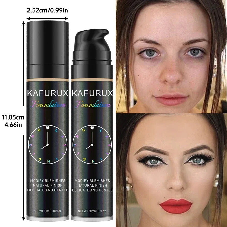 Waterproof Liquid Foundation & Concealer | 8 Shades, 24Hr Wear Liquid Foundation Qme