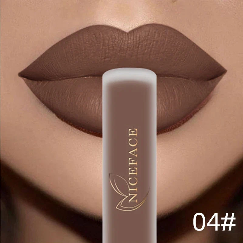 NICEFACE Nude Matte Liquid Lipstick – Waterproof, 23 Shades Liquid Lipstick Qme