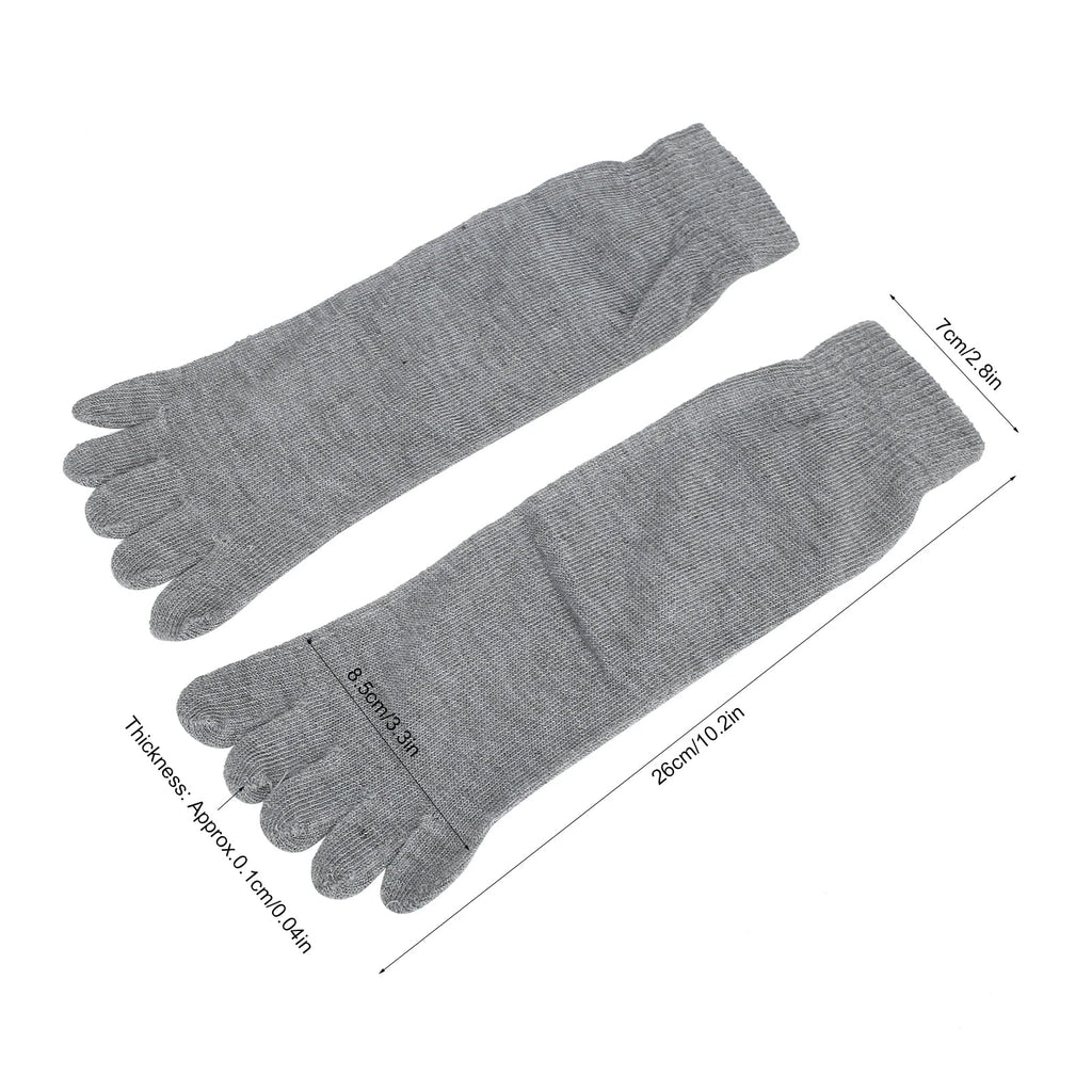 5-Pack Breathable Five-Toe Socks for Running & Yoga Five Toe Socks Qme