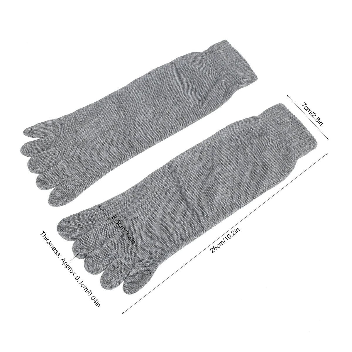 5-Pack Breathable Five-Toe Socks for Running & Yoga Five Toe Socks Qme