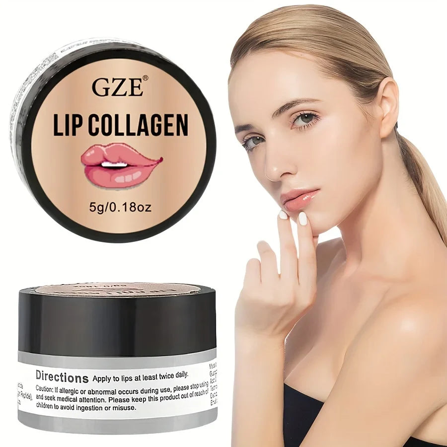 GZE Lip Sleeping Mask – Collagen, Coconut & Castor Oil Overnight Lip Mask Qme