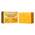 EELHOE Turmeric Kojic Acid Brightening Soap Bar 100g Brightening Cleansing Soap Qst 100g boxed
