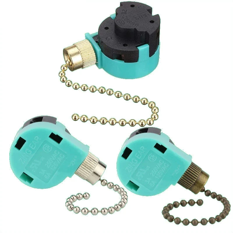 Ceiling Fan Pull Chain Switch 3-Speed 4-Wire ZE-268S6 Ceiling Fan Switch Qme