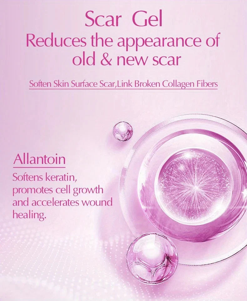 GZE Scar Gel – Allantoin, Vitamin E & Silicone | Non-Greasy Scar Care Gel Qme