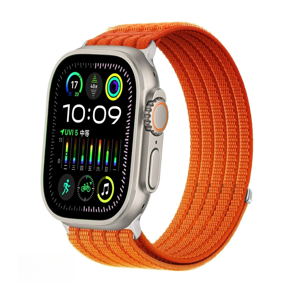 Soft Nylon Loop Watch Strap for Apple Watch Series 10 9 8 Watch Band Qme