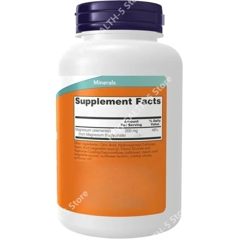 Magnesium Glycinate 180 Tablets – Chelated Bisglycinate Supplement Mineral Supplement Qst