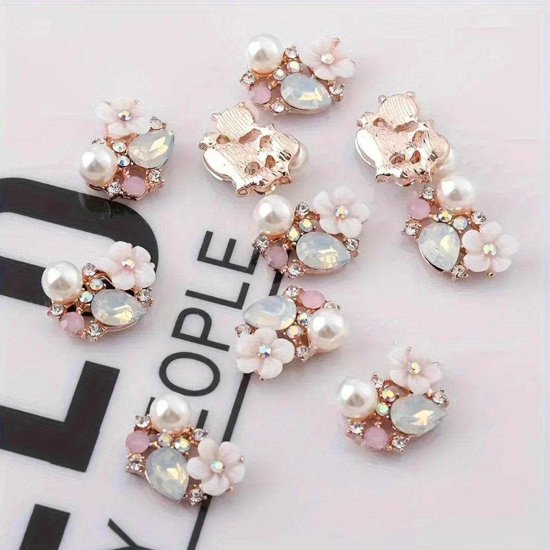 Shell Flower Crystal Rhinestone DIY Jewelry Buckle Pendant DIY Jewelry Pendant Qme