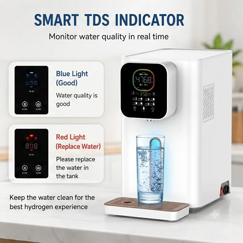 Suyzeko 4000PPB Hydrogen Water Dispenser & Inhalation Machine Hydrogen Water Dispenser Qst