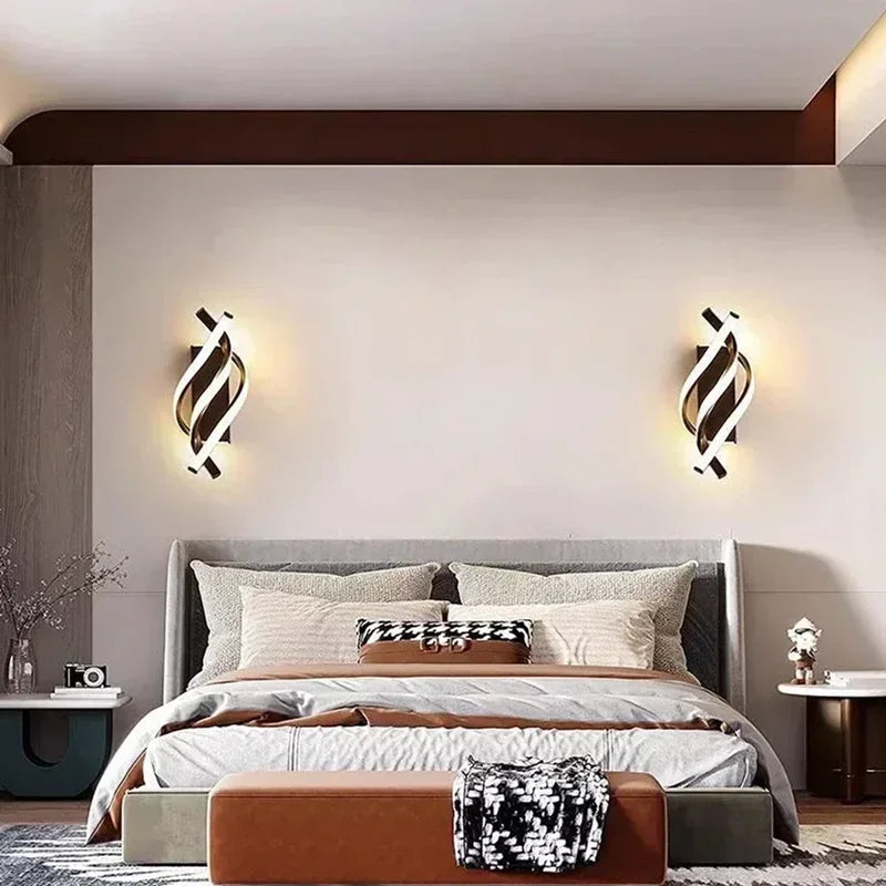 Modern LED Line Wall Lamp – Bedroom, Corridor & Home Décor LED Wall Sconce Qme