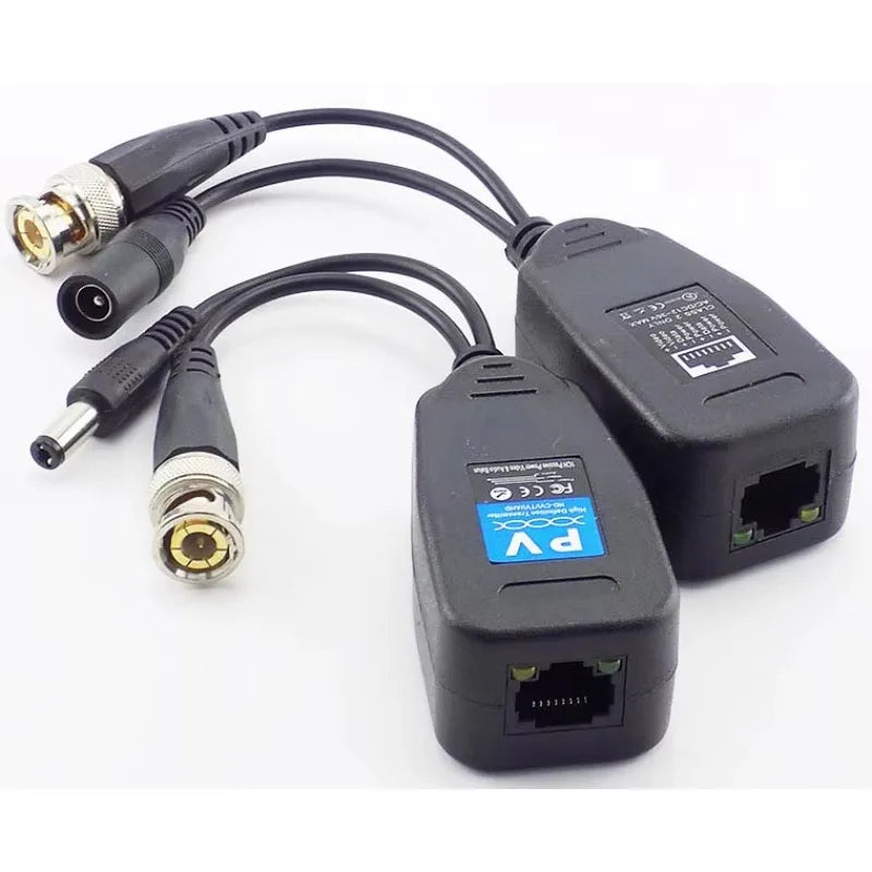 ESCAM 5-Pair Passive BNC Video Balun Transceiver for CCTV Video Balun Transceiver Qme