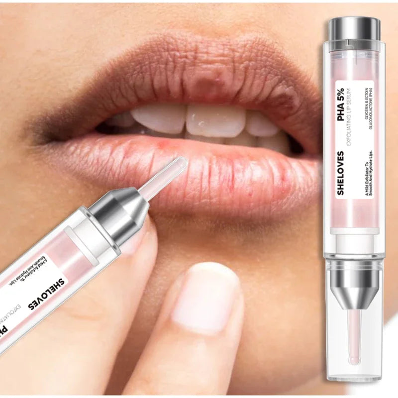 PHA 5% Exfoliating Lip Serum – Nourishing & Plumping 10ml Lip Serum Qst