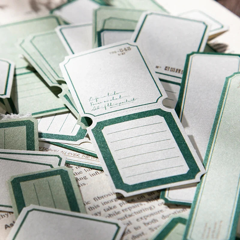 Retro Frame Label Paper Set – DIY Scrapbook Craft Stickers Scrapbook Label Paper Qme