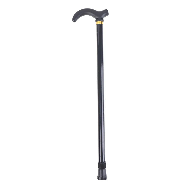 Adjustable 2-Section Aluminum Walking Stick – Anti-Skid Cane Adjustable Walking Cane Qme Black