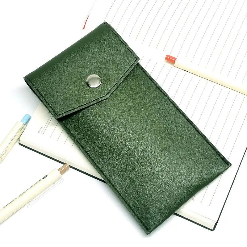 PU Leather Pencil Case & Glasses Holder | 12 Colors Pencil & Glasses Case Qme A7