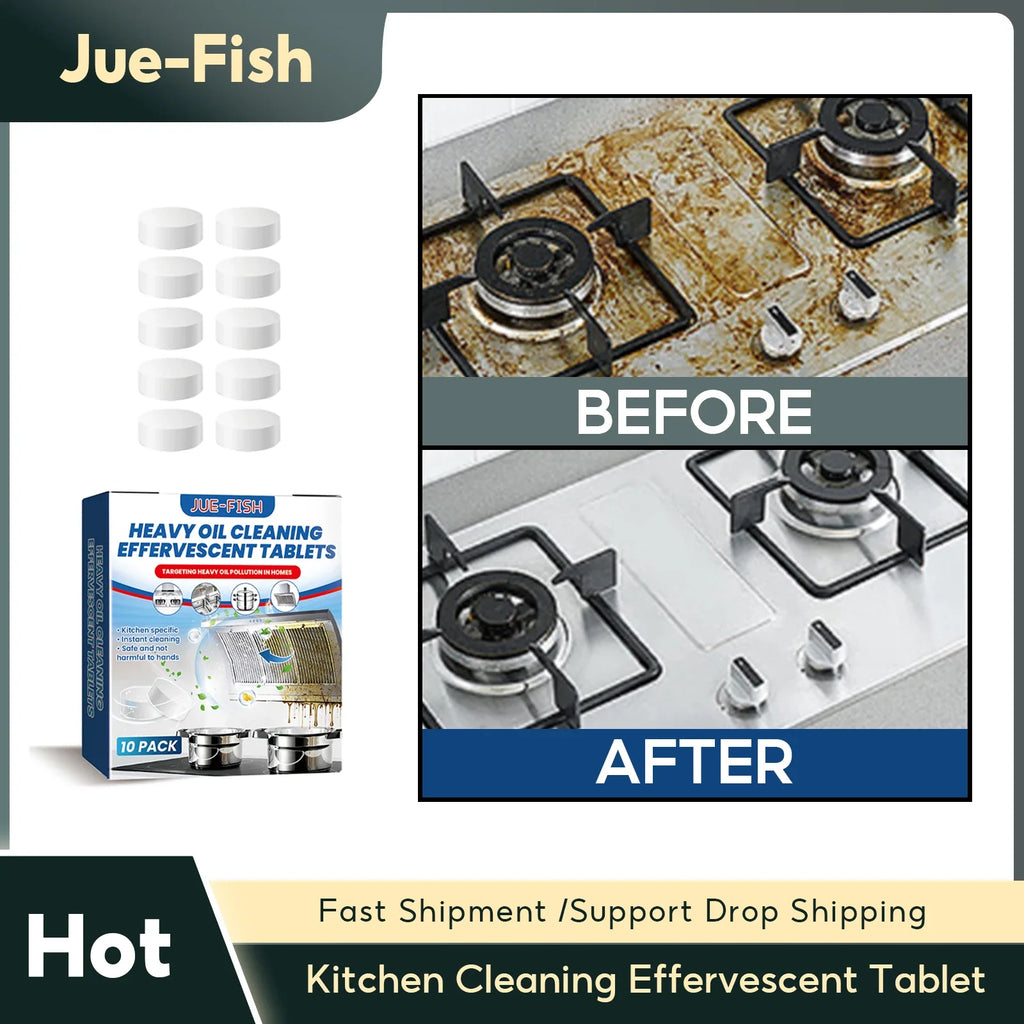 Kitchen Grease Cleaning Tablets – Stove, Oven & Hood Degreaser Kitchen Degreaser Tablets Qme