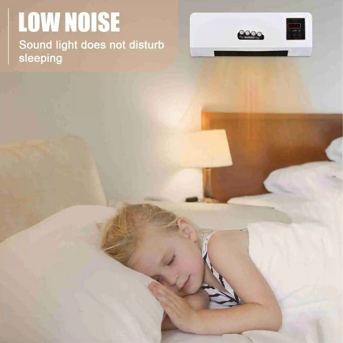 Wall-Mounted 2-in-1 Space Heater & Fan with Timer & Remote Wall-Mounted Space Heater Qst