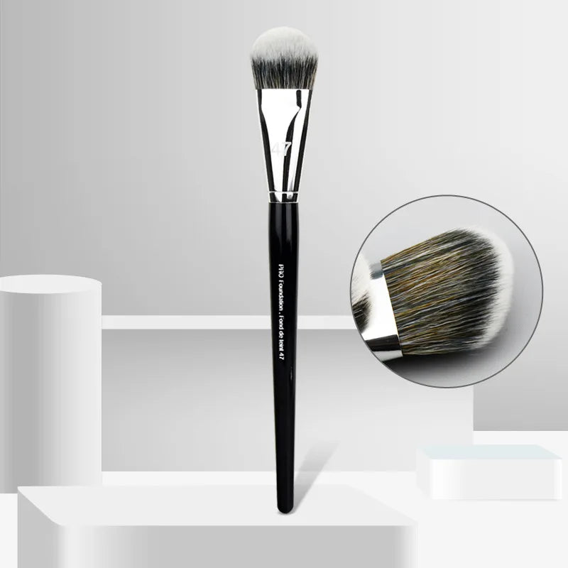 Professional Foundation Brush – Broom Head Synthetic Makeup Brush Foundation Makeup Brush Qme