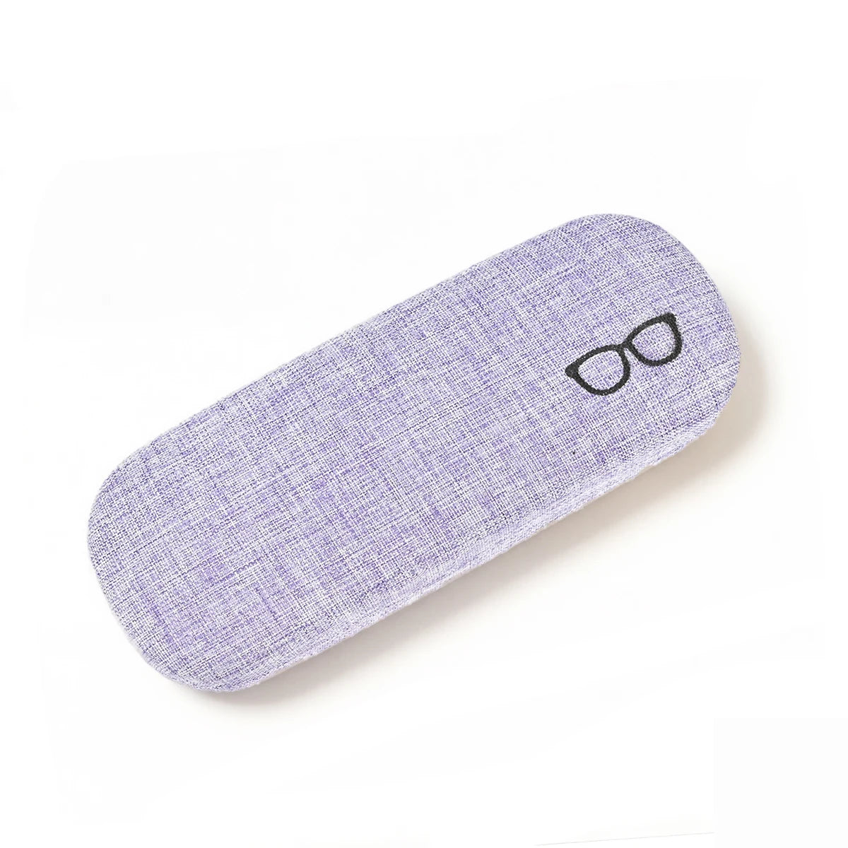 VOPHA Hard Shell Linen Glasses Case – Unisex Eyewear Box Eyeglass Case Qst Purple