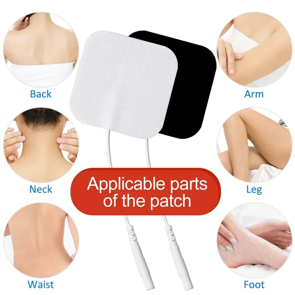 TENS Electrode Pads 5x5cm Self-Adhesive Non-Woven – 20 to 100 Pcs Electrode Replacement Pads Qst