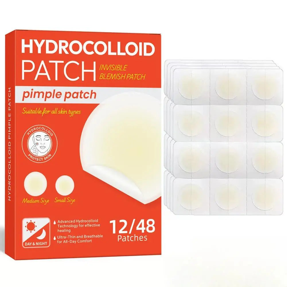 Invisible Hydrocolloid Pimple Patches 12 & 24 Count | Qme Pimple Patches Qme