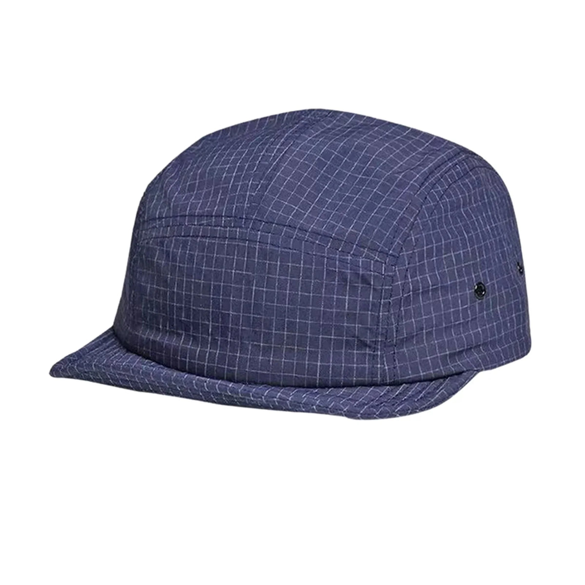 Unisex Plaid Baseball Cap – Breathable Mesh Quick-Dry Hat Baseball Cap Qme Navy One Size